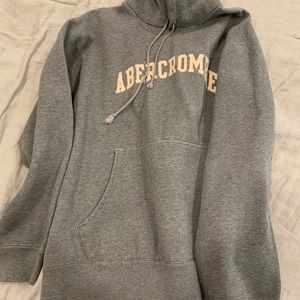 Gray Abercrombie & Fitch Hoodie